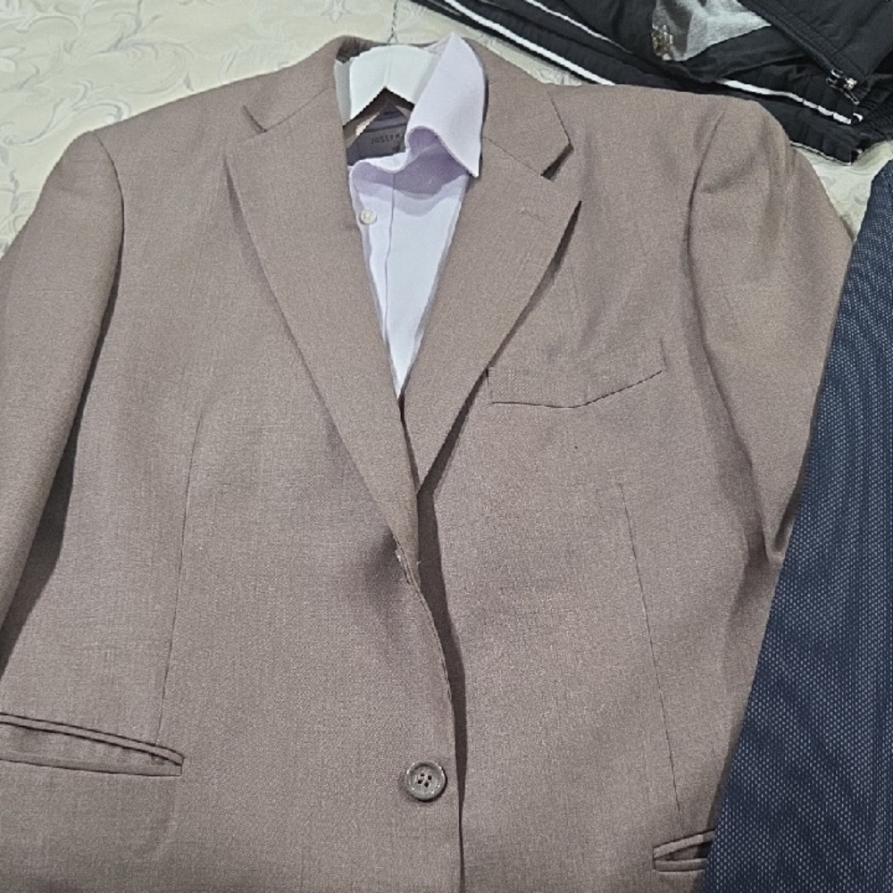 Classic Men's Beige Suit Jacket